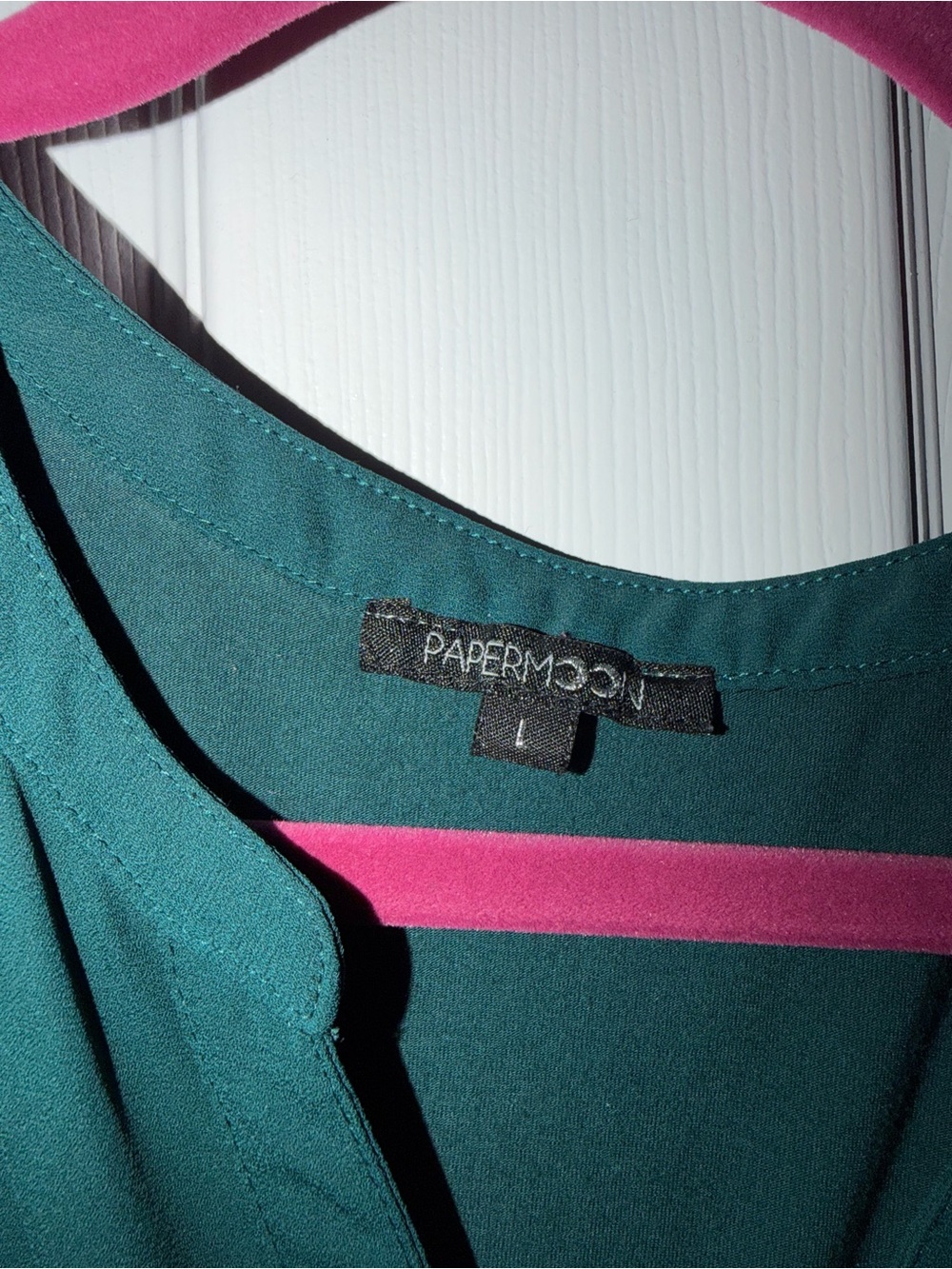 Papermoon Teal V-Neck Sleeveless Camisole - Picture 2 of 3